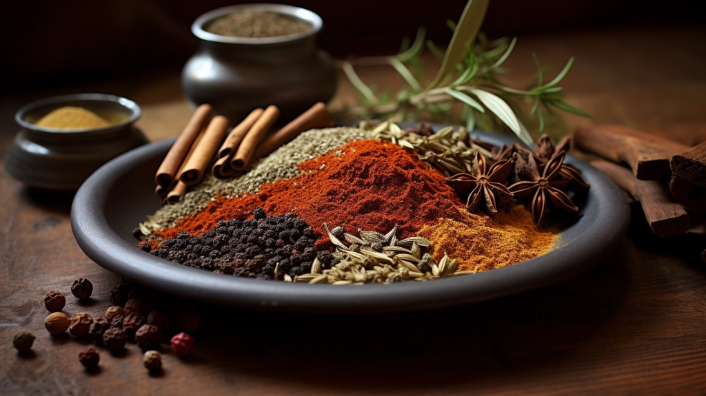 National_Anisette_Day_spices_herbs - Humor As Life's Essence anisette and assorted spices on dish high quality image