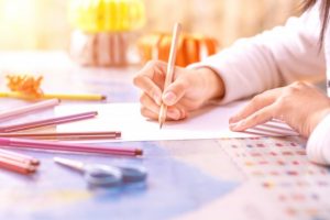 child drawing first picture God