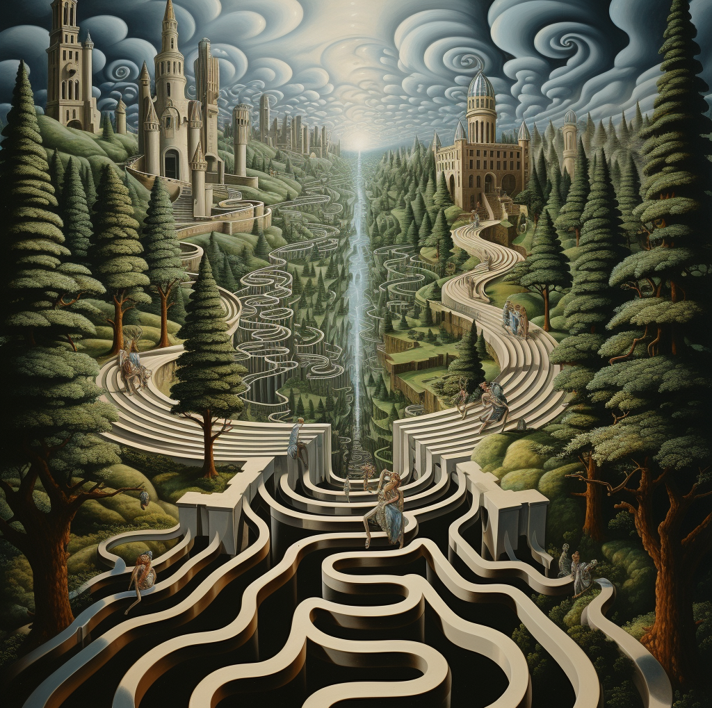 visual illusion leads to no where
